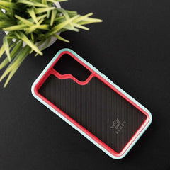 estuche proteccion el rey defender samsung s22 color turquesa / rosado  Shop name