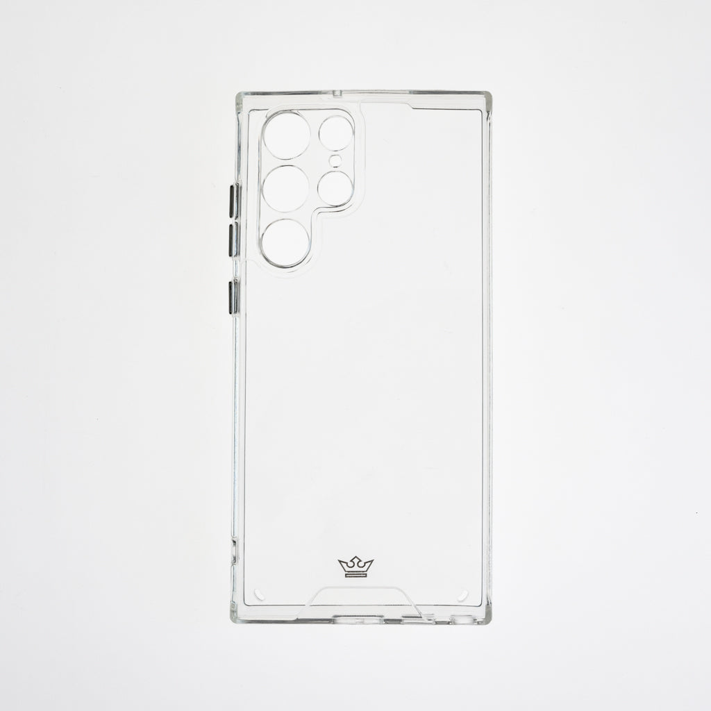 Estuche transparente el rey con botones samsung s22 ultra color gris / transparente  Shop name