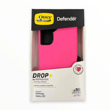 estuche de protección OtterBox Defender para Samsung S22 en color rosado y negro