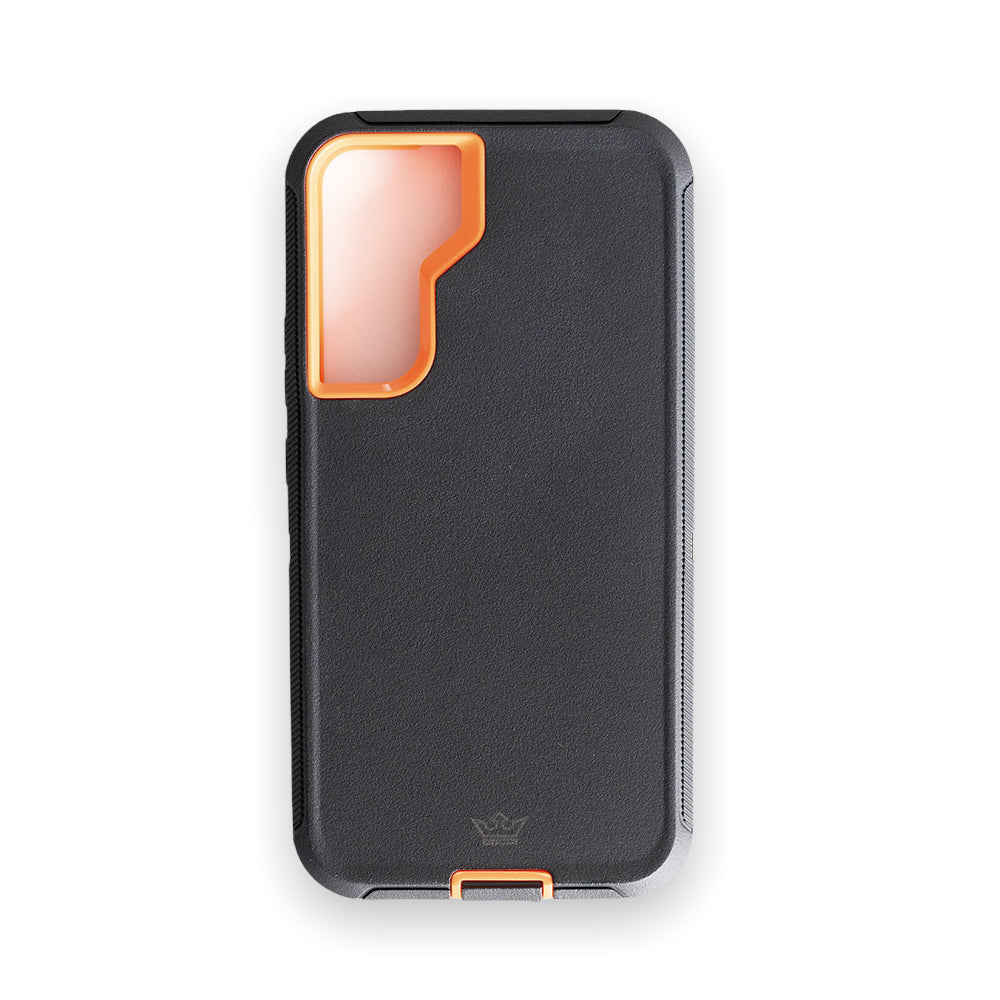 protective cases king defender samsung s22 plus black / orange color