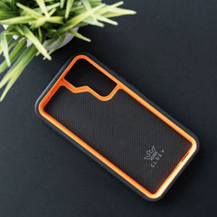 Estuche proteccion el rey defender samsung s22 plus color negro / naranja  Shop name