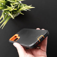 Estuche proteccion el rey defender samsung s22 plus color negro / naranja  Shop name