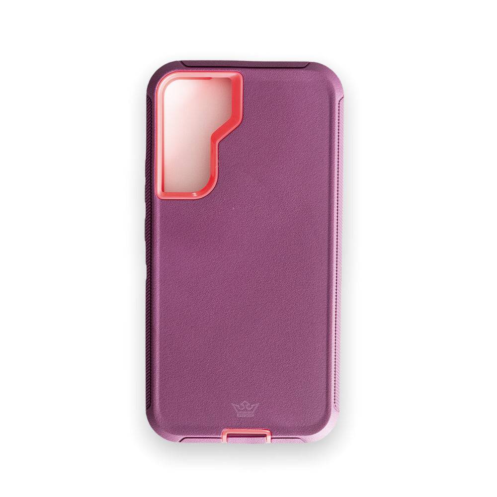 Estuches Proteccion El Rey Defender Samsung S22 Plus Color Rojo / Rosado - MUNDO ACCESORIOS (B2C)