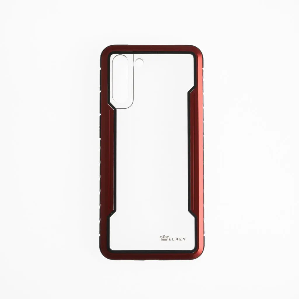 Funda roja para Samsung S22 Plus, diseño delgado y antideslizante.