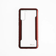 Funda roja para Samsung S22 Plus, diseño delgado y antideslizante.