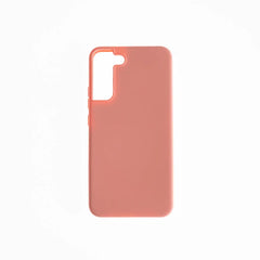 Estuche de silicona rosa para Samsung S22 Plus, protección chic.