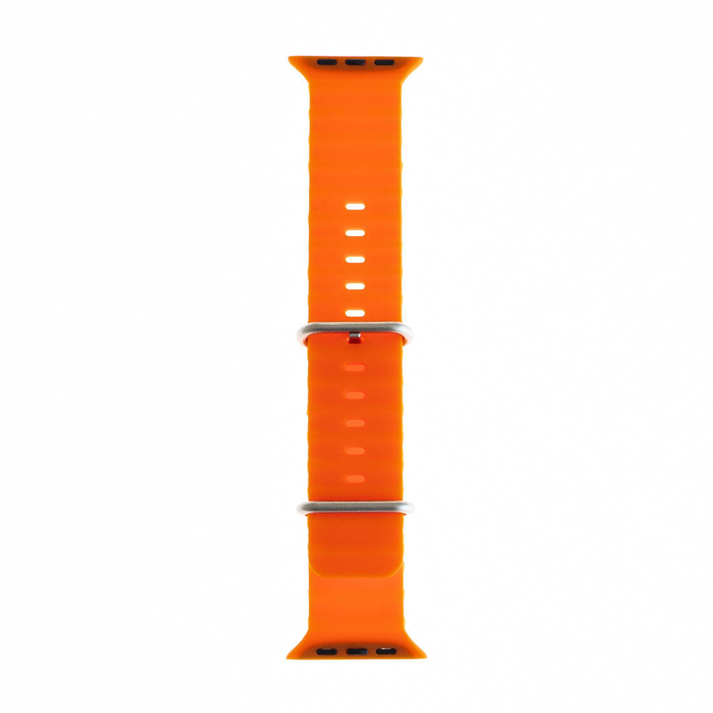 Accesorio El Rey Pulsera Silicon Ocean 38 / 40 / 41 Mm Naranja