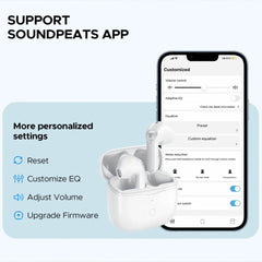 Audifonos soundpeats inalambrico air3 aptx adaptativo con cancelacion de sonido blanco  Shop name