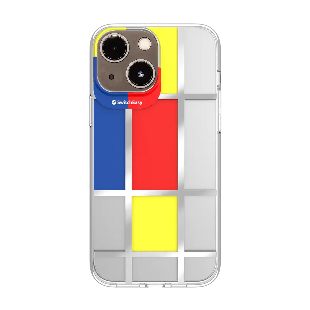 estuche clasico switcheasy artist double in mold decoration case apple iphone 13 color mondrian color madarina  Shop name