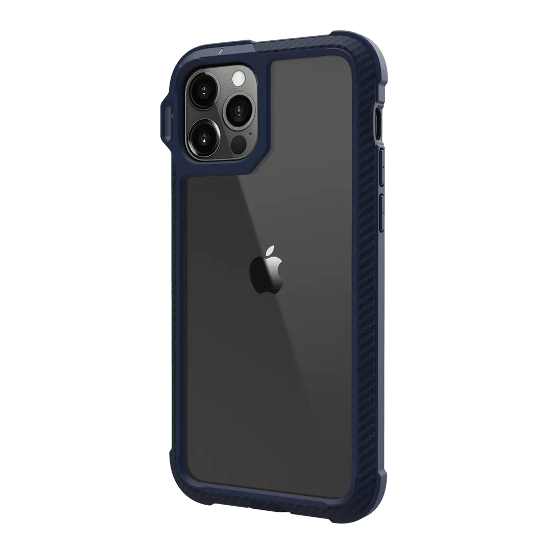 estuche clásico Switcheasy Explorer, protector para iPhone 12 Pro Max, color azul marino, diseño elegante y protección superior