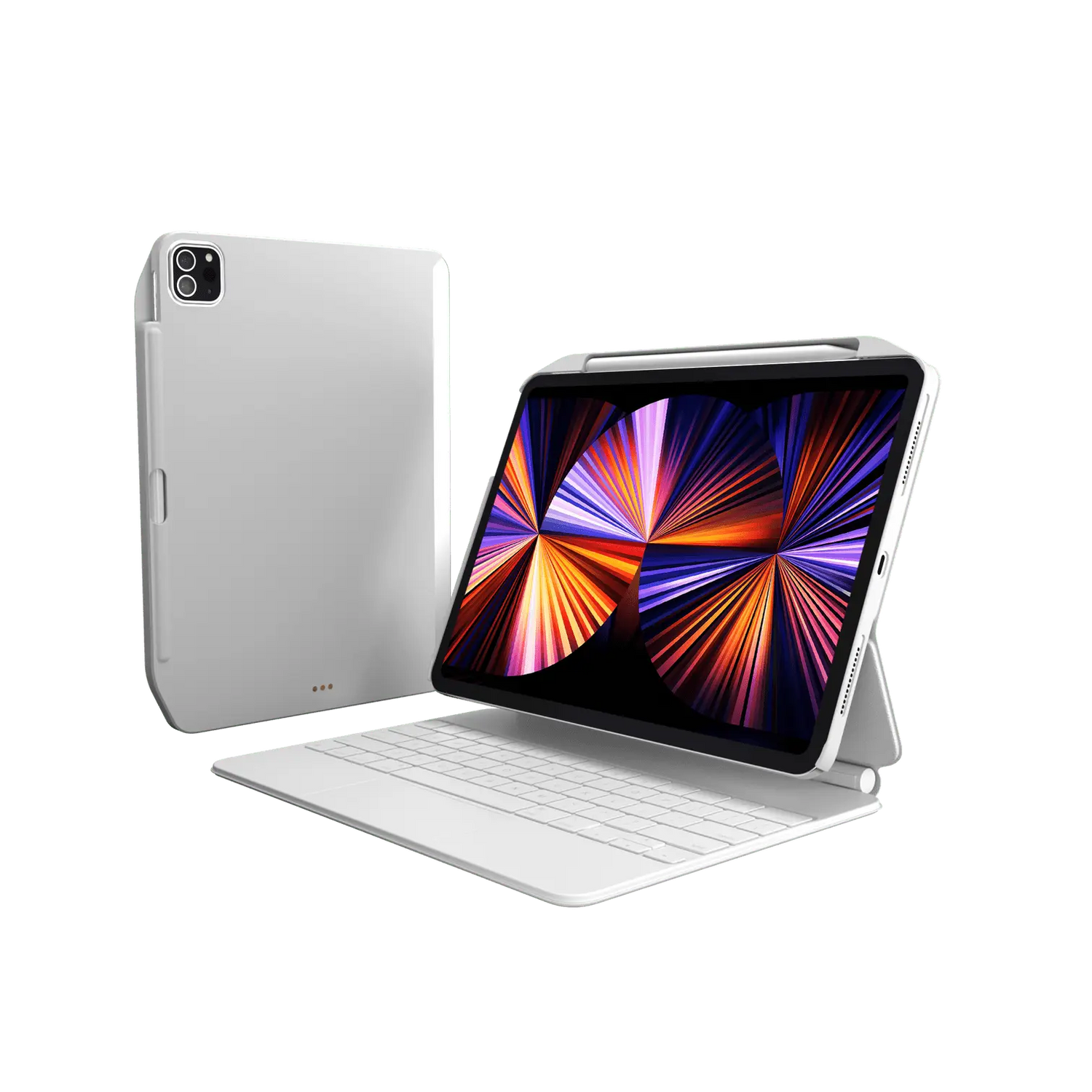 Estuche Clásico Switcheasy Cover Buddy blanco para iPad Pro 12.9 (2021), protector elegante y funcional.