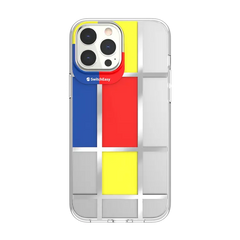 Estuche Clásico Switcheasy Artist para iPhone 13 Pro en color Mondrian.