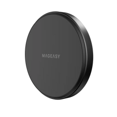 Accesorio Switcheasy MagPad MagSafe holder en negro para coche, diseño elegante y seguro.