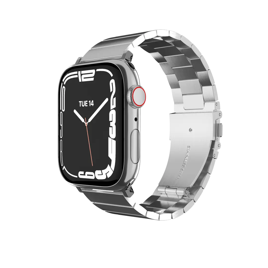 Accesorio Switcheasy pulsera Maestro de acero inoxidable para Apple Watch 38/40/41 mm plateado.