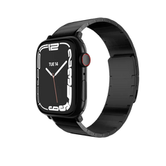 Accesorio Switcheasy pulsera maestro de acero inoxidable magnético para Apple Watch 38/40/41 mm en negro.