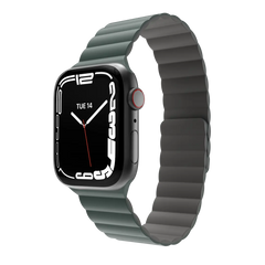 Accesorio Switcheasy pulsera magnética silicona para Apple Watch 38/40/41 mm en verde pino.