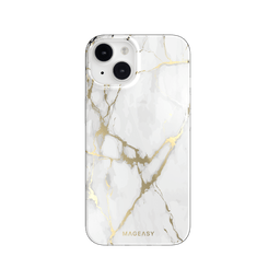 estuches clasico switcheasy marble double layer decoration apple iphone 14 color blanco - MUNDO ACCESORIOS (B2C)