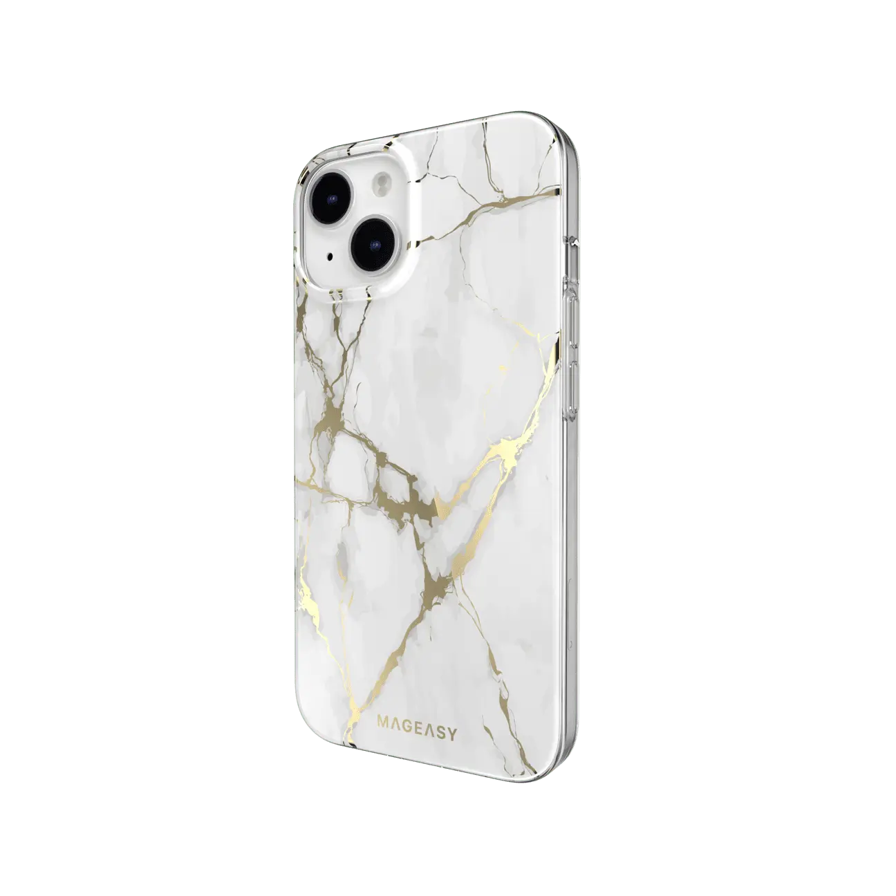 estuche clasico switcheasy marble double layer decoration apple iphone 14 color blanco  Shop name