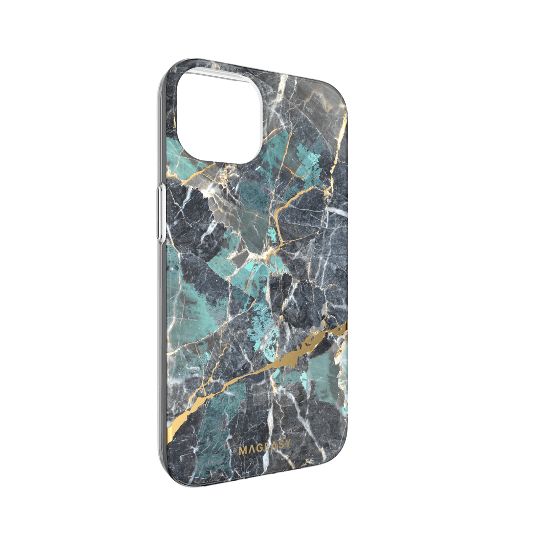 estuches clasico switcheasy marble  apple iphone 14 color azul - MUNDO ACCESORIOS (B2C)