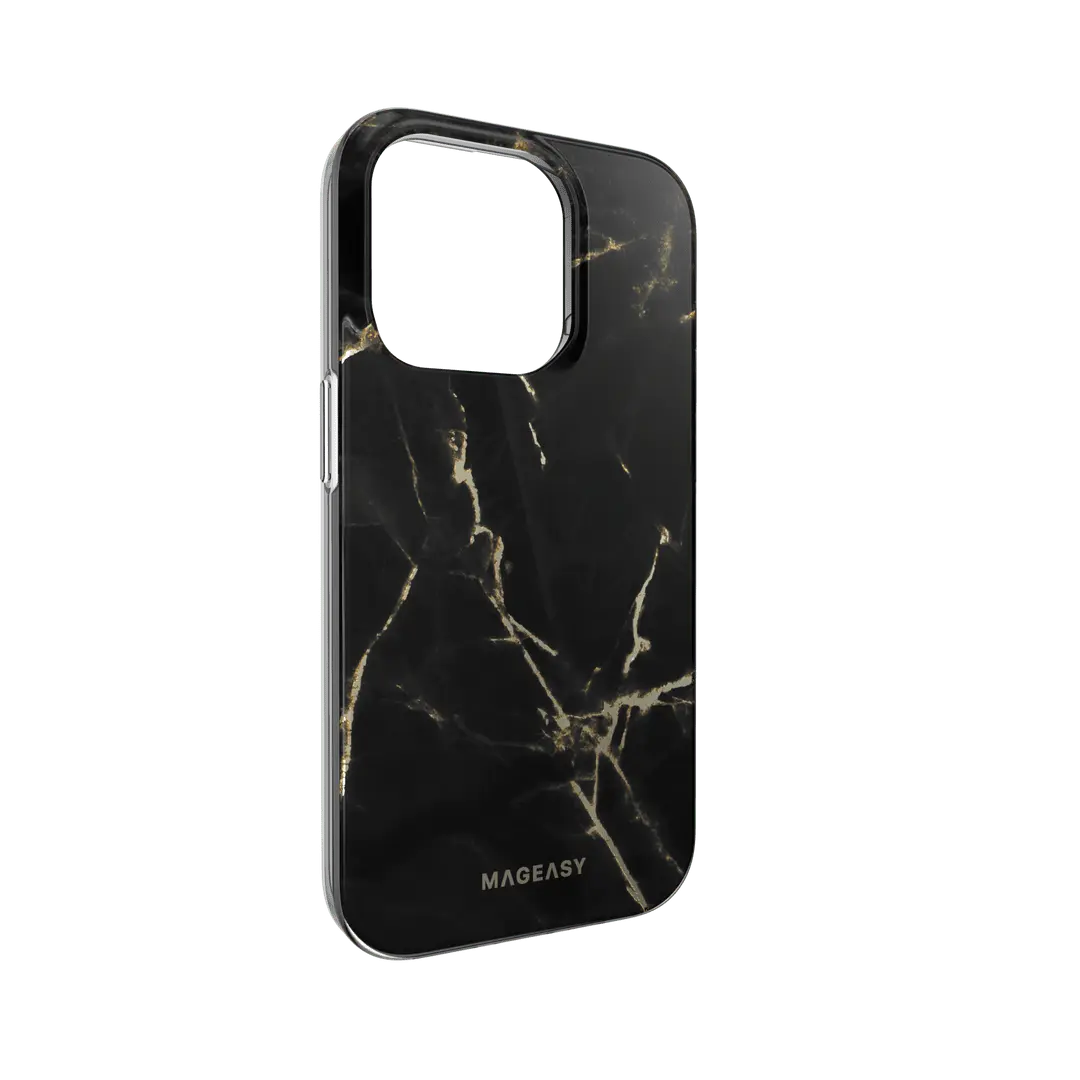 Estuche clasico switcheasy marble apple iphone 14 pro color negro  Shop name