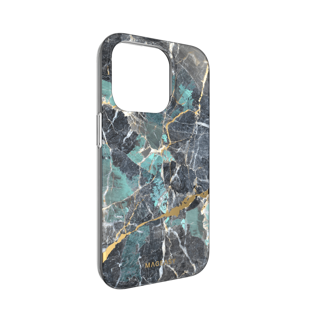 estuches clasico switcheasy marble apple iphone 14 pro color azul