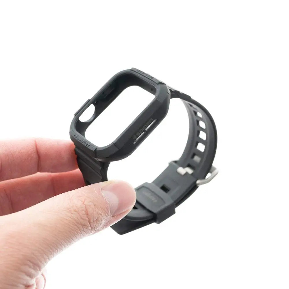 Estuche spigen rugged armor pro (bumper y pulsera) 40 mm 41 mm color negro  Shop name