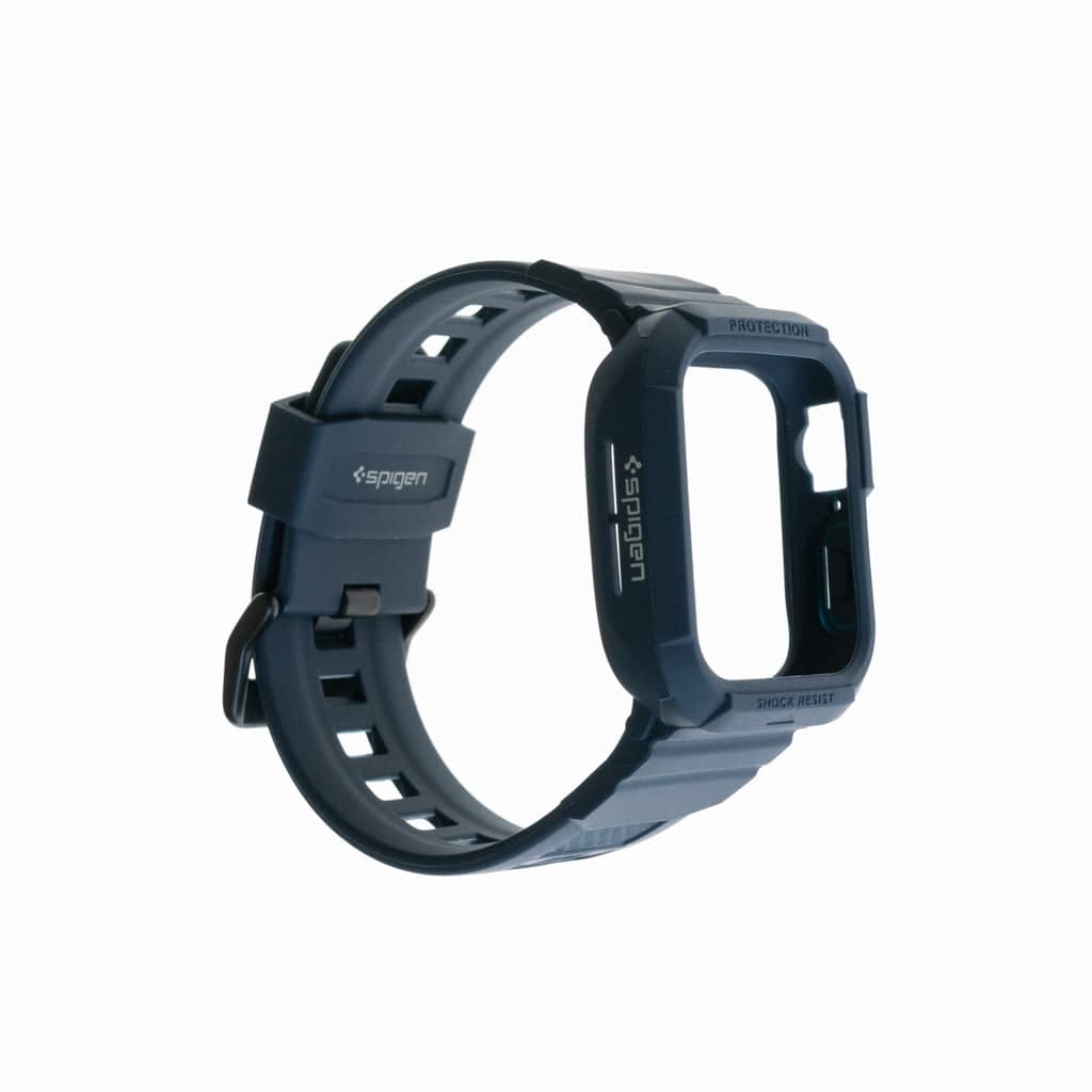 Estuche Spigen Rugged Armor Pro (Bumper Y Pulsera) 40 Mm 41 Mm Color Azul - MUNDO ACCESORIOS (B2C)