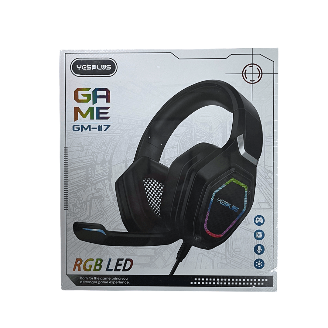 Audifonos yesplus gaming plug 3.5 mm headset light - MUNDO ACCESORIOS (B2C)