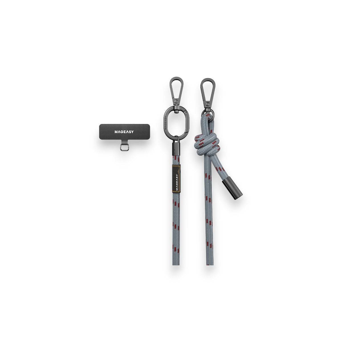 Accesorio switcheasy strap 8.3 mm para cualquier celular ( misty blue/red ) color azul - MUNDO ACCESORIOS (B2C)