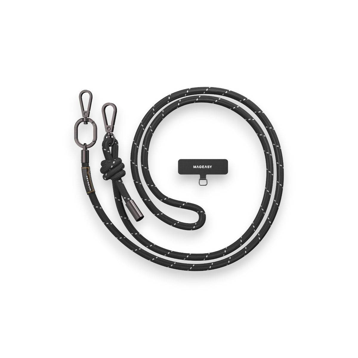 Accesorio switcheasy strap 8.3 mm para cualquier celular ( reflective black ) color negro - MUNDO ACCESORIOS (B2C)