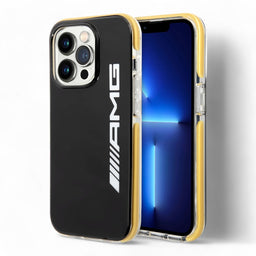 Estuche Amg Hc Pc/Tpu Black Yellow  Iphone 14 Pro Max Color Amarillo - MUNDO ACCESORIOS