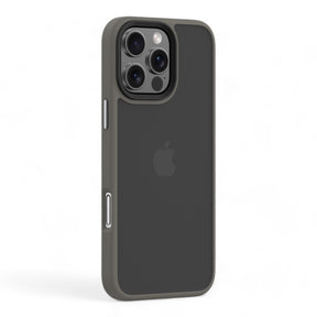 Estuche devia skin iphone 16 pro max pino series shockproof case color gris oscuro