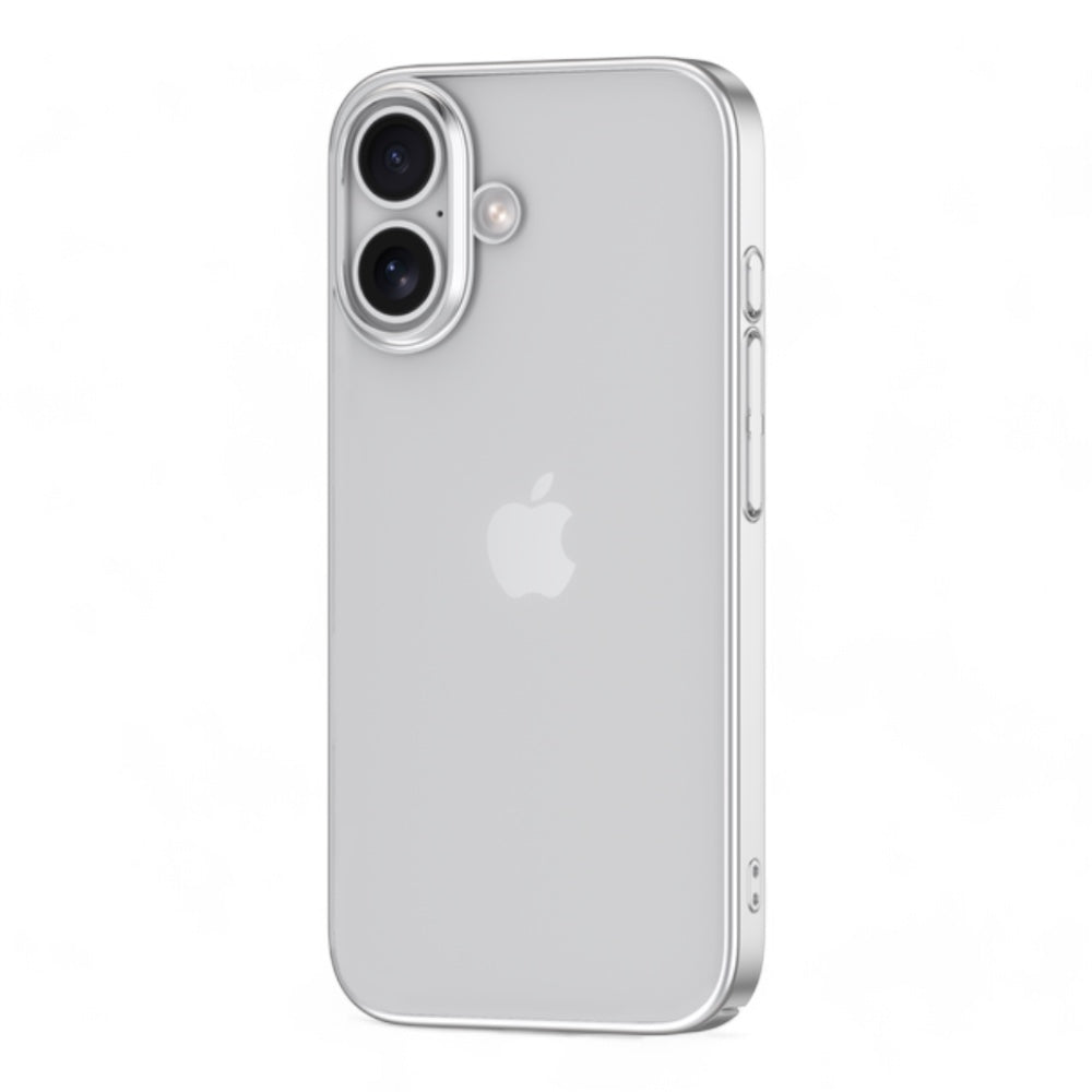 Estuche devia skin iphone 16 glimmer series case(pc) color gris