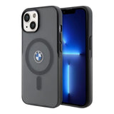 Estuche bmw skin iphone 15 pc/tpu black hard case magsafe signature iml frosted color negro  Shop name