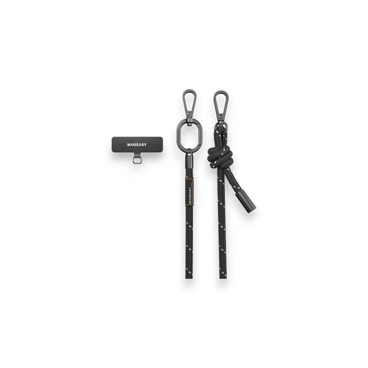 Accesorio switcheasy strap 8.3 mm para cualquier celular ( reflective black ) color negro - MUNDO ACCESORIOS (B2C)